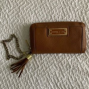 Olivia & Joy brown wallet/ wristlet